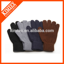 Fashion knit custom acrylic men gloves